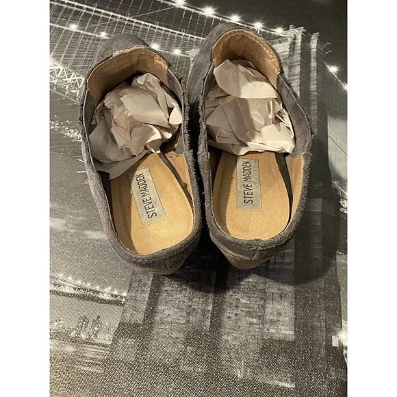 Steve‎ Madden Mertta Grey Suede Muels Women's Shoe Size 8M - Picture 5 of 7